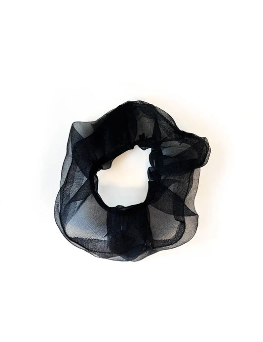 ORGANZA SCRUNCHIE BLACK