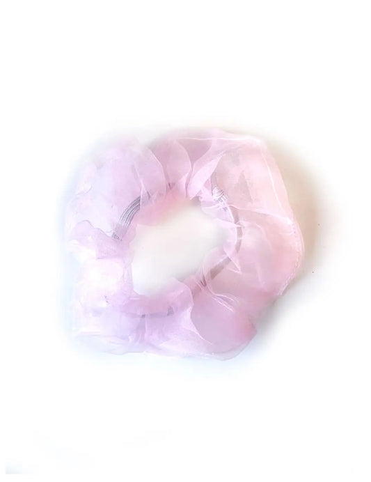 ORGANZA SCRUNCHIE SOFT PINK