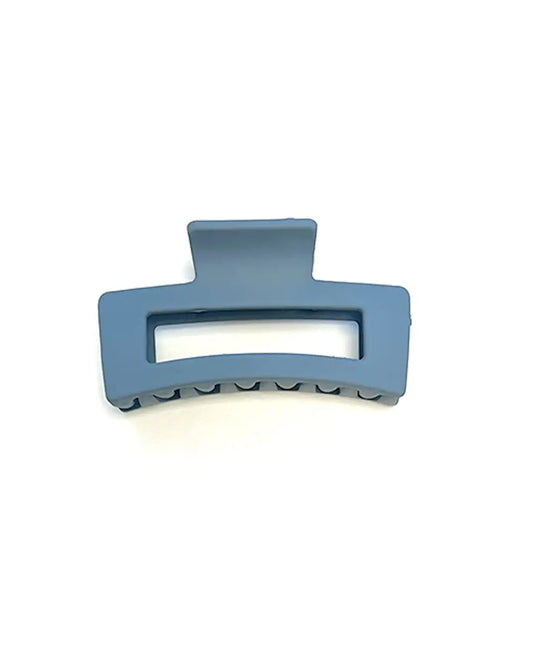 HAIRCLIP MATTE SQUARE BLUE